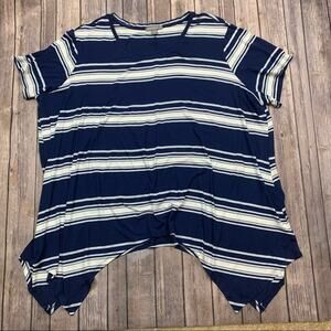 Blue striped tee